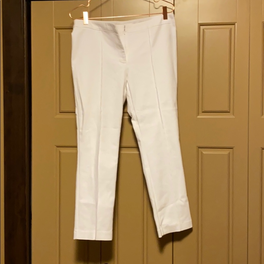White Dress Capris